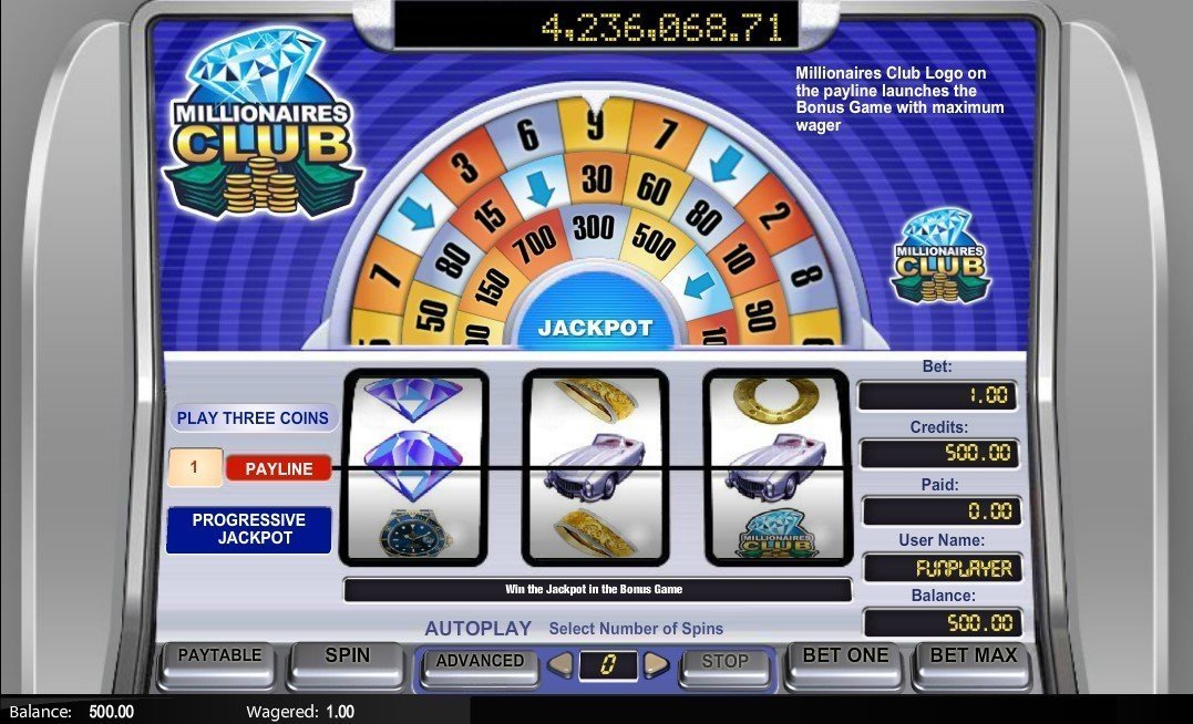 Millionaires Club 1 Slot Review