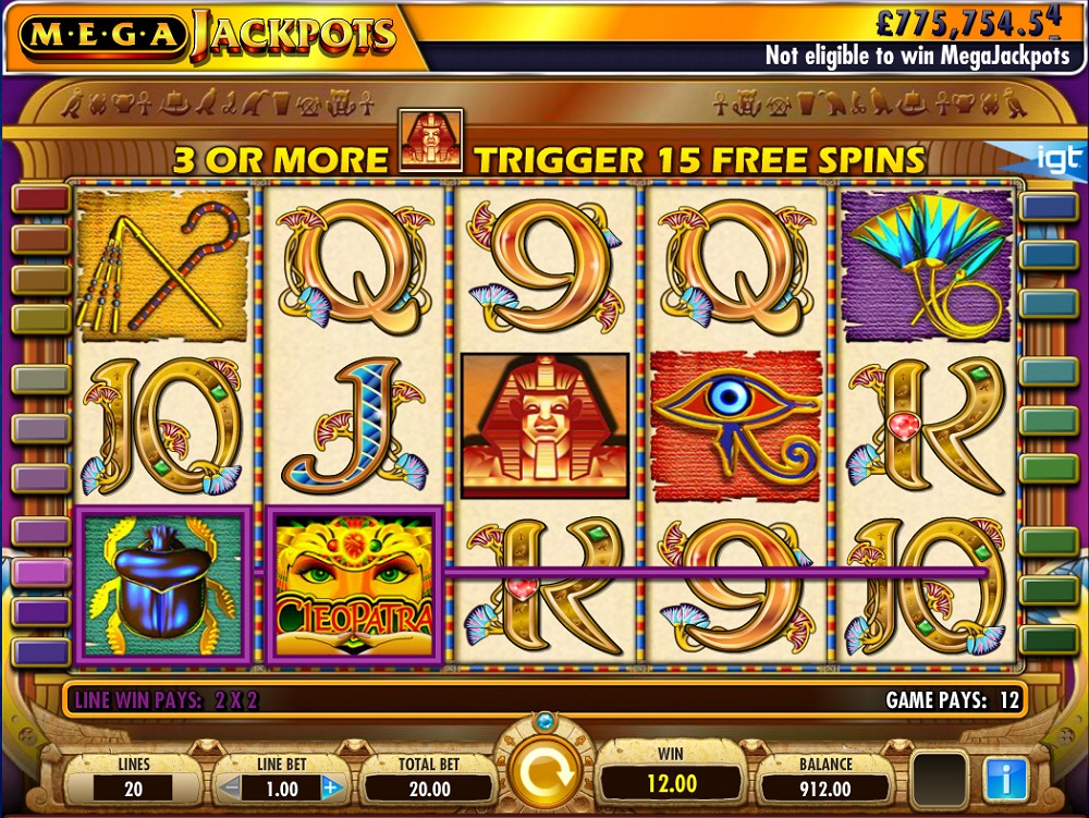 Cleopatra Megajackpots Slot Review