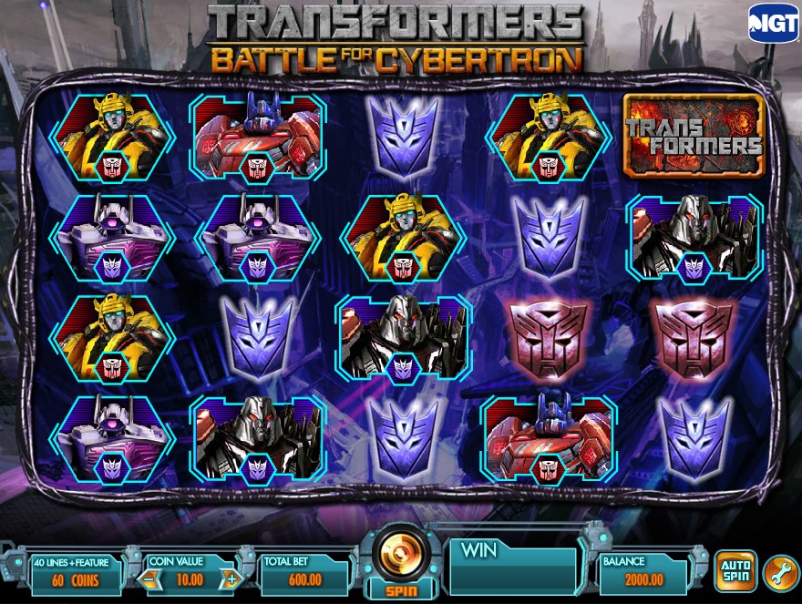 Transformers Battle For Cybertron Slot Review