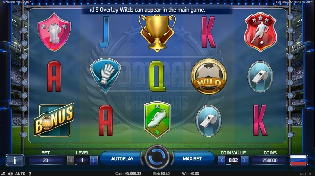 Football Champions Cup Slot Review